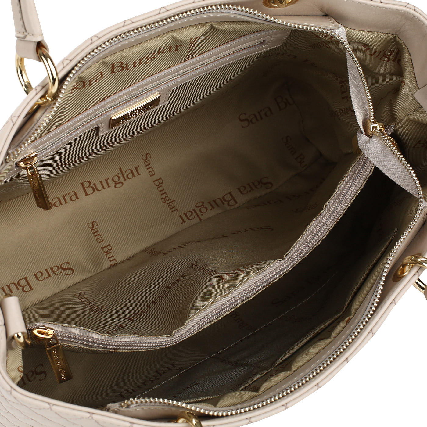 Женская сумка со съемными ручками и плечевым ремешком Sara Burglar Nelly new Trapunto