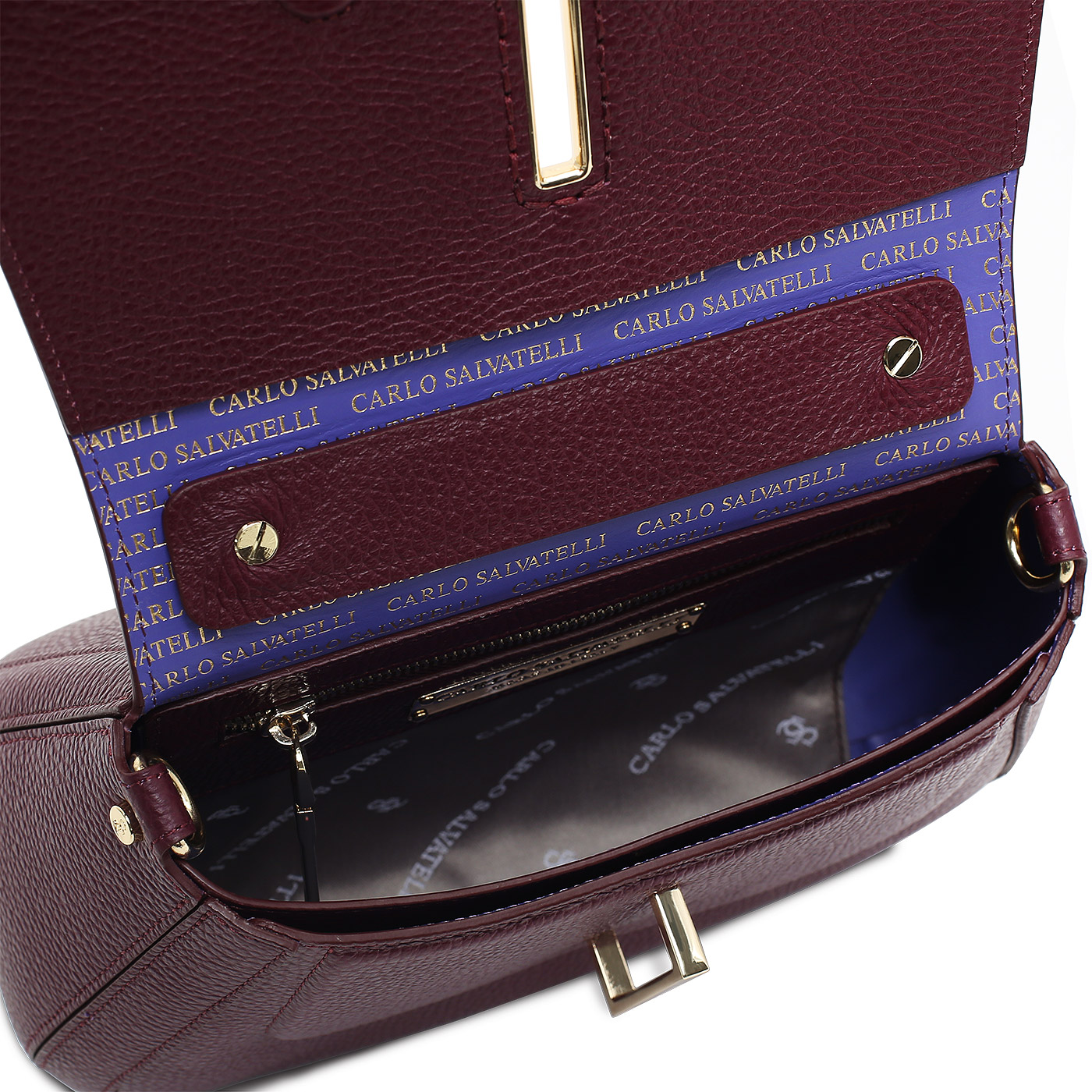 Кожаная сумка Carlo Salvatelli Ives gemma