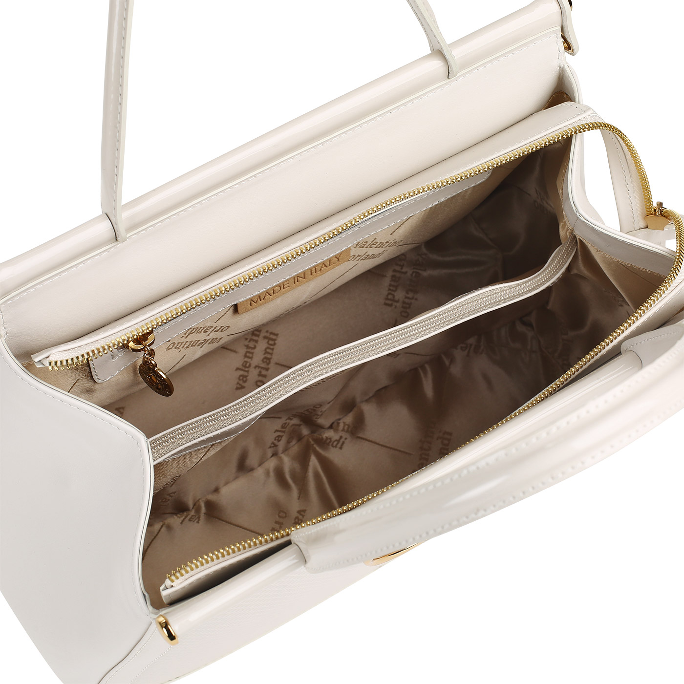 Комбинированная кожаная сумка Valentino Orlandi 