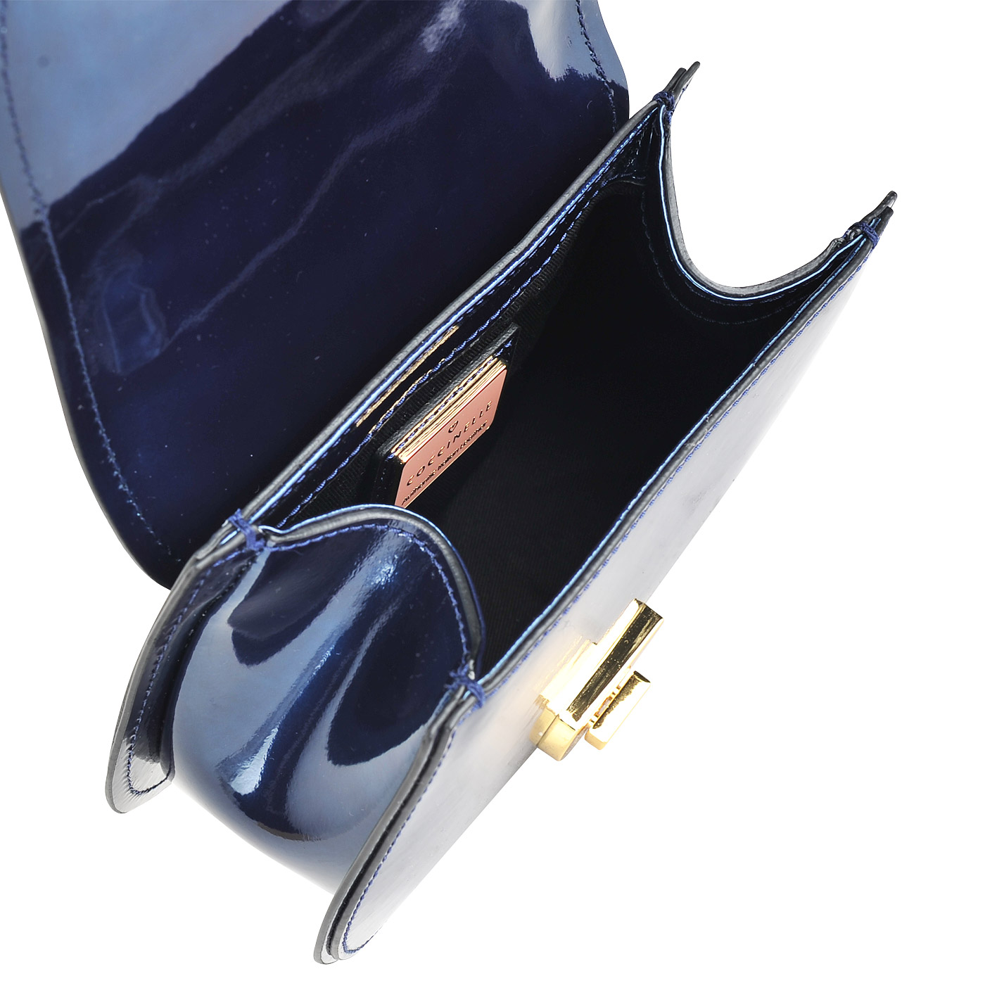 Маленькая кожаная сумка на цепочке Coccinelle Violaine mirror