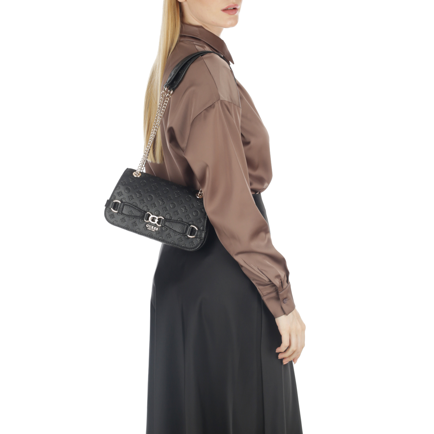 Сумка с ручками-цепочками Guess Arlena Logo