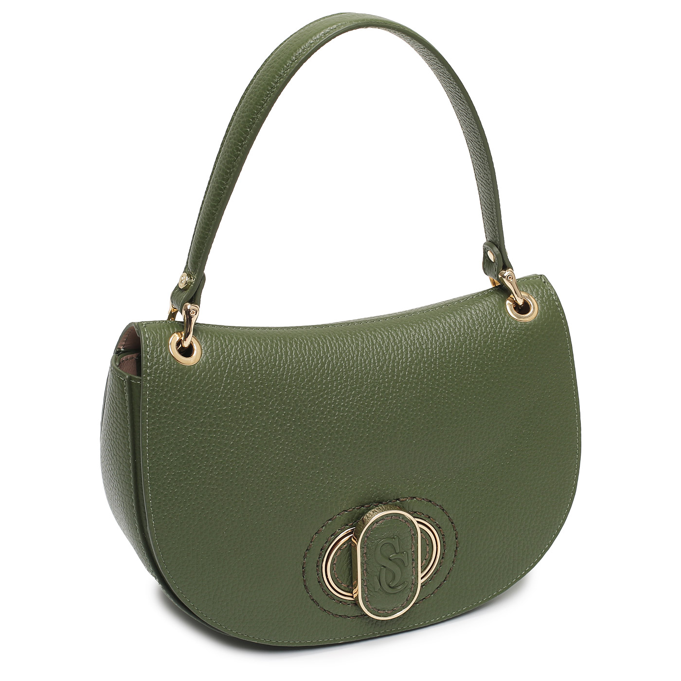 Кожаная сумка Carlo Salvatelli Madeleine gemma