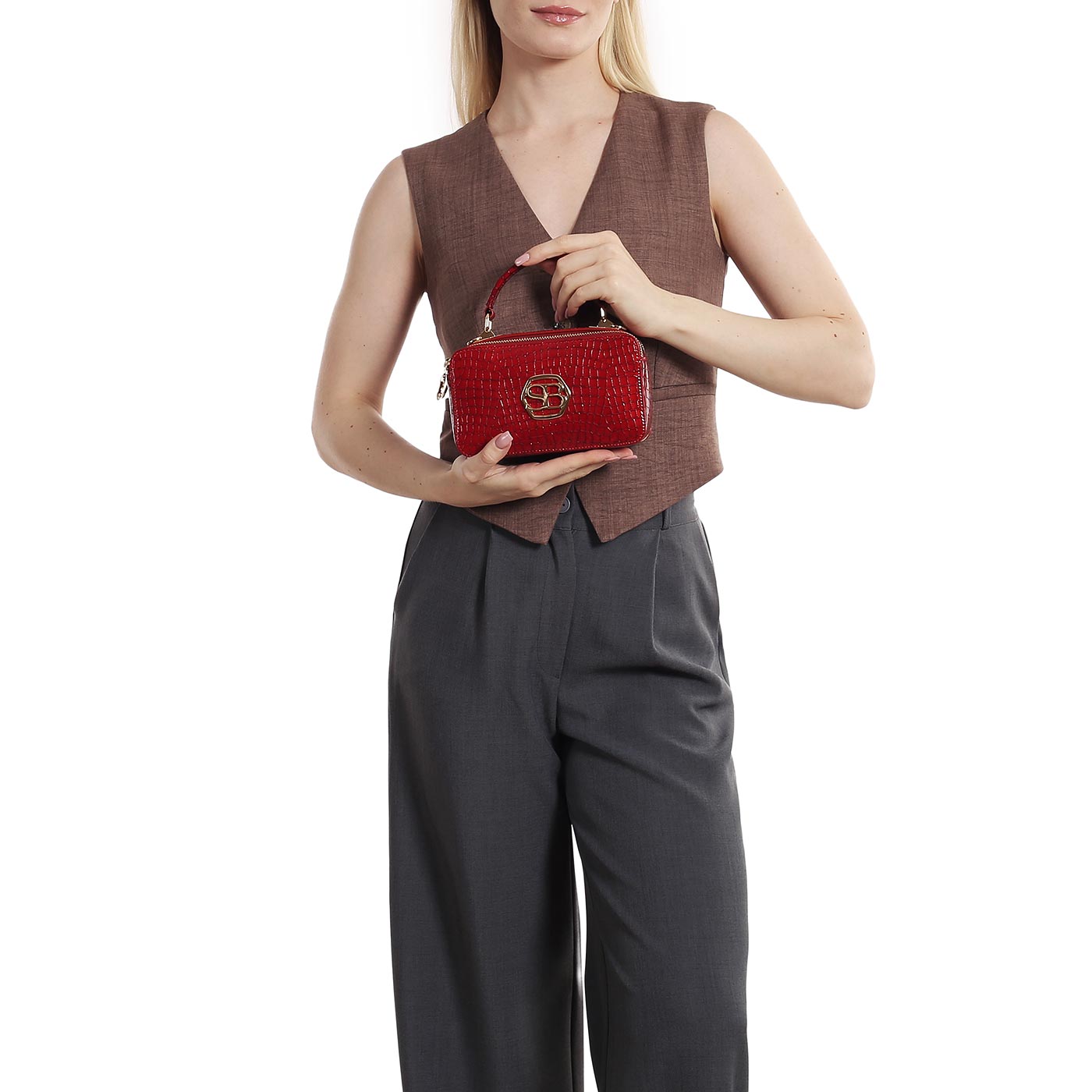 Лакированная сумка Sara Burglar Anna Cocco Lux