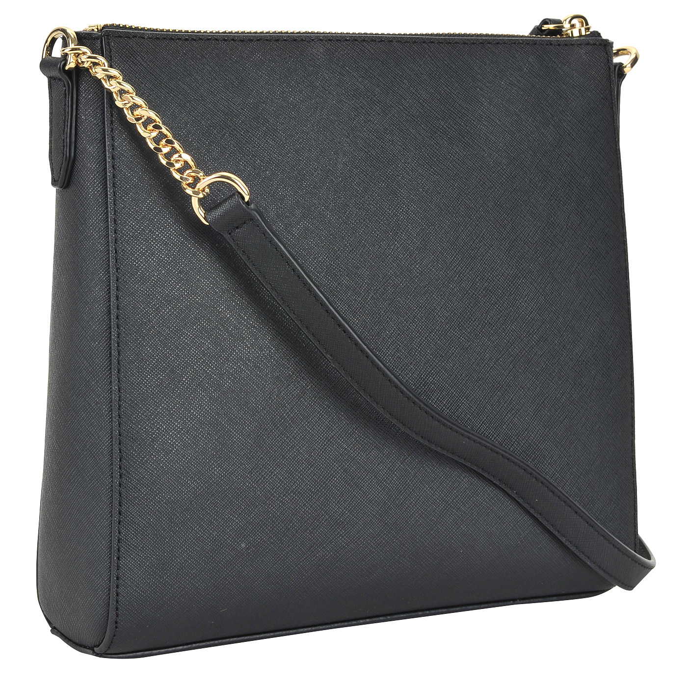 Женская сумка кросс-боди из сафьяновой кожи DKNY Saffiano