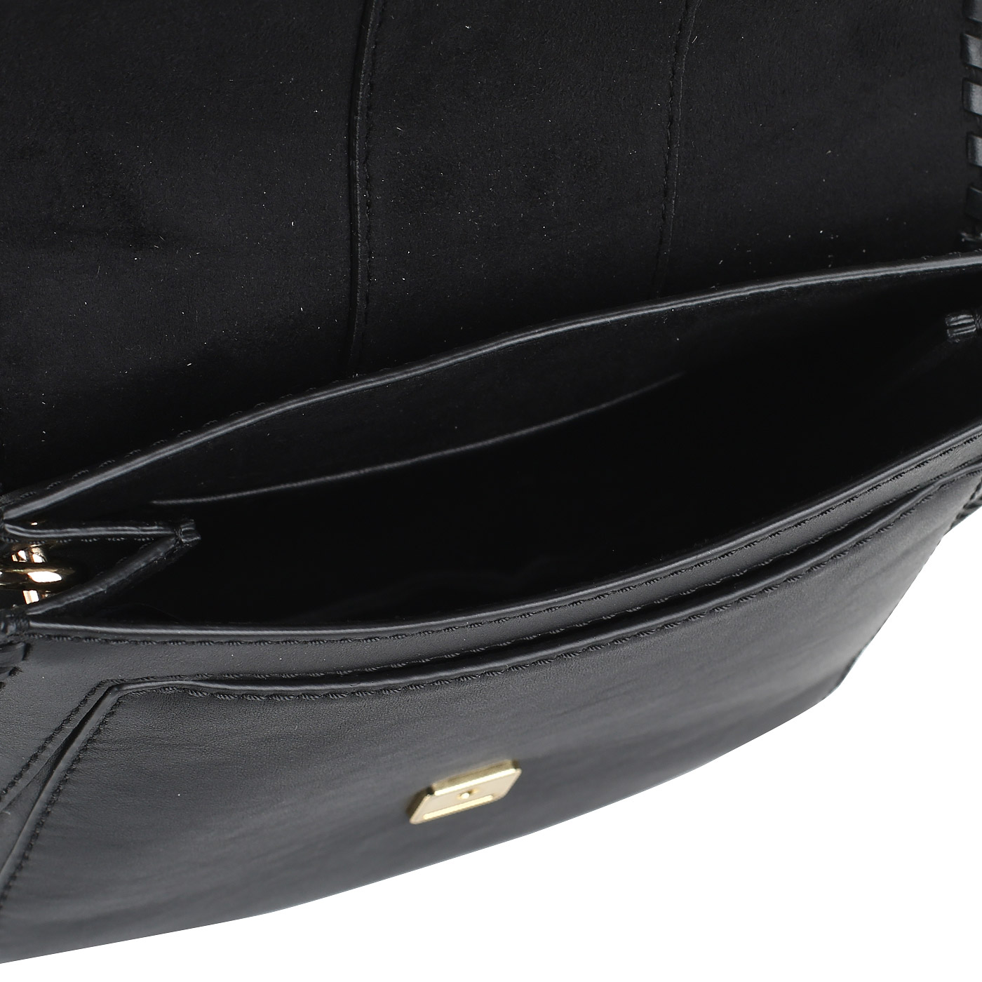 Черная сумочка с откидным клапаном Michael Kors Lillie