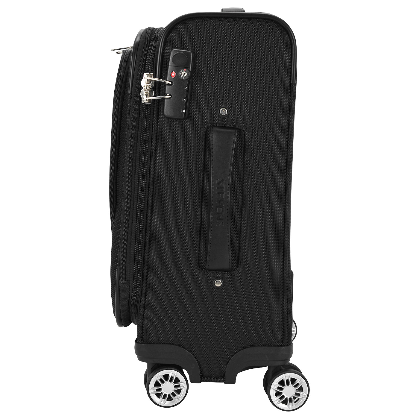 Тканевый чемодан с внешними карманами Stevens Continental