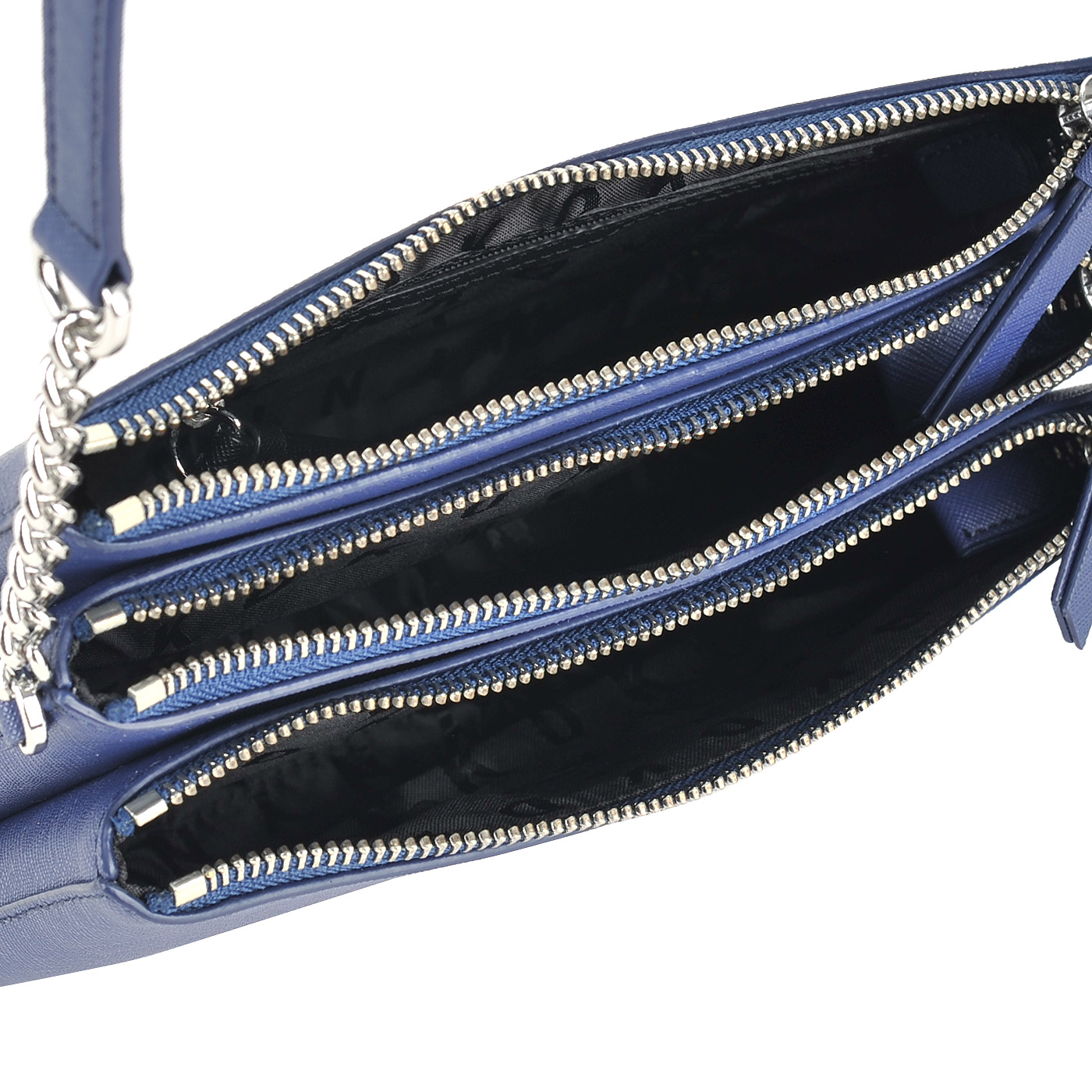 Маленькая сумка кросс-боди из сафьяновой кожи DKNY Saffiano