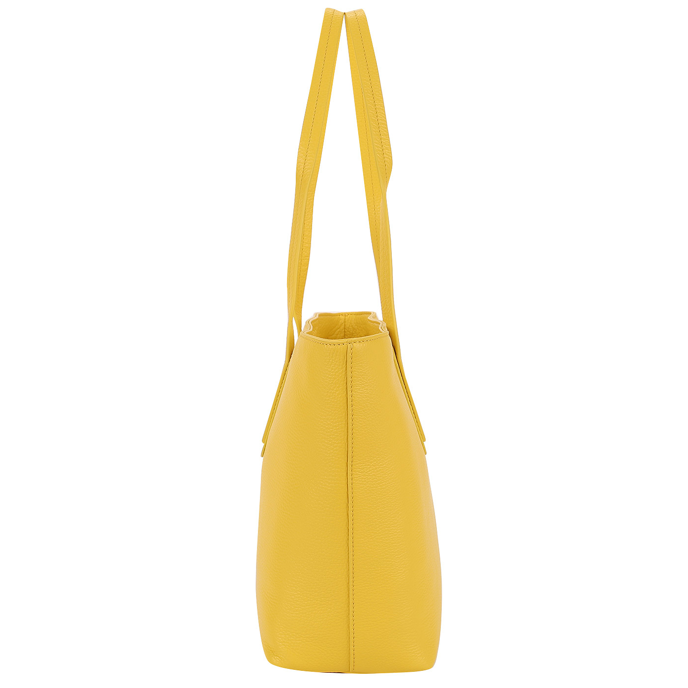 Желтая сумка из кожи Coccinelle Dione