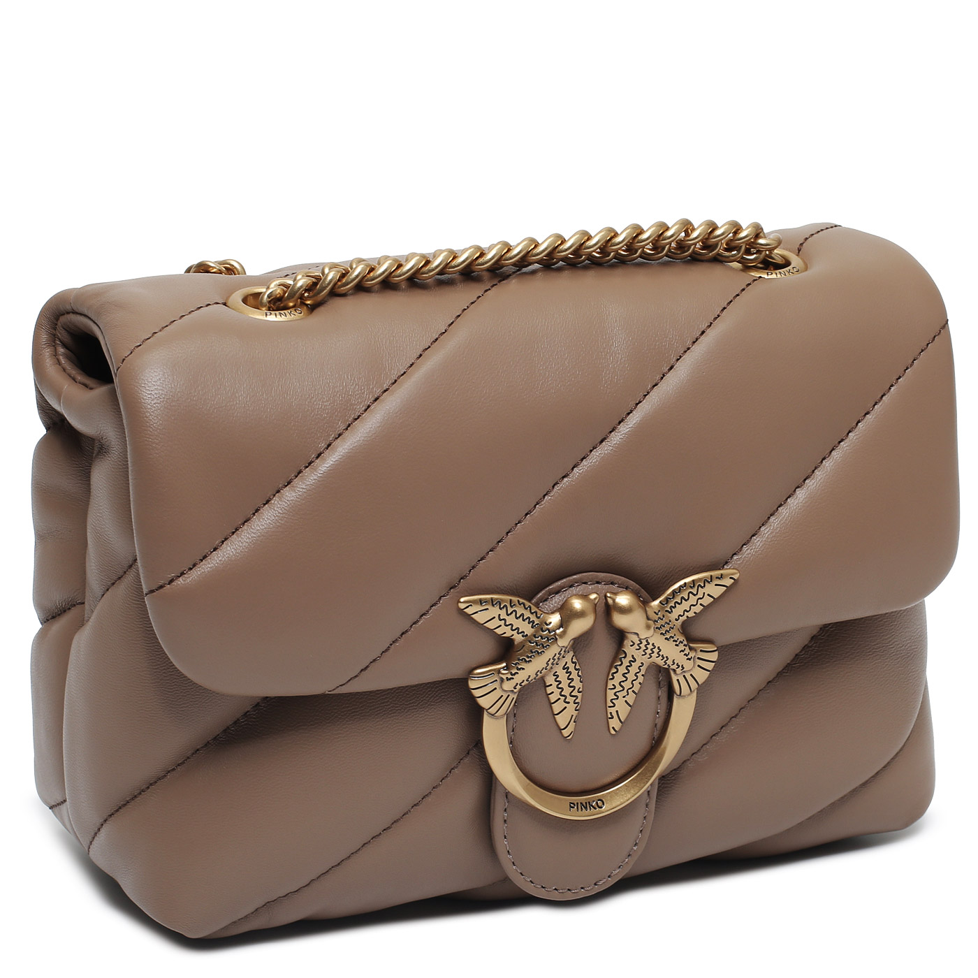 Сумка через плечо с цепочкой Pinko Love Puff