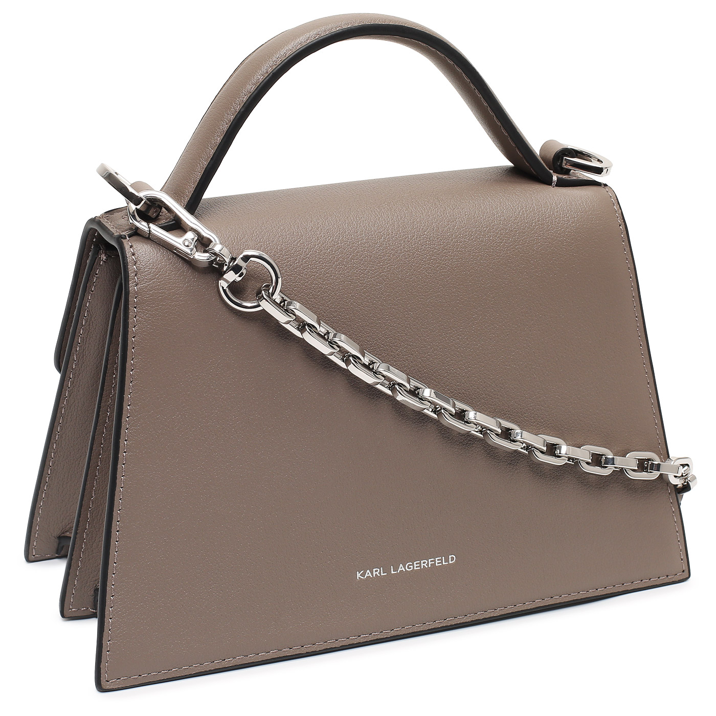 Кожаная сумка Karl Lagerfeld Signature