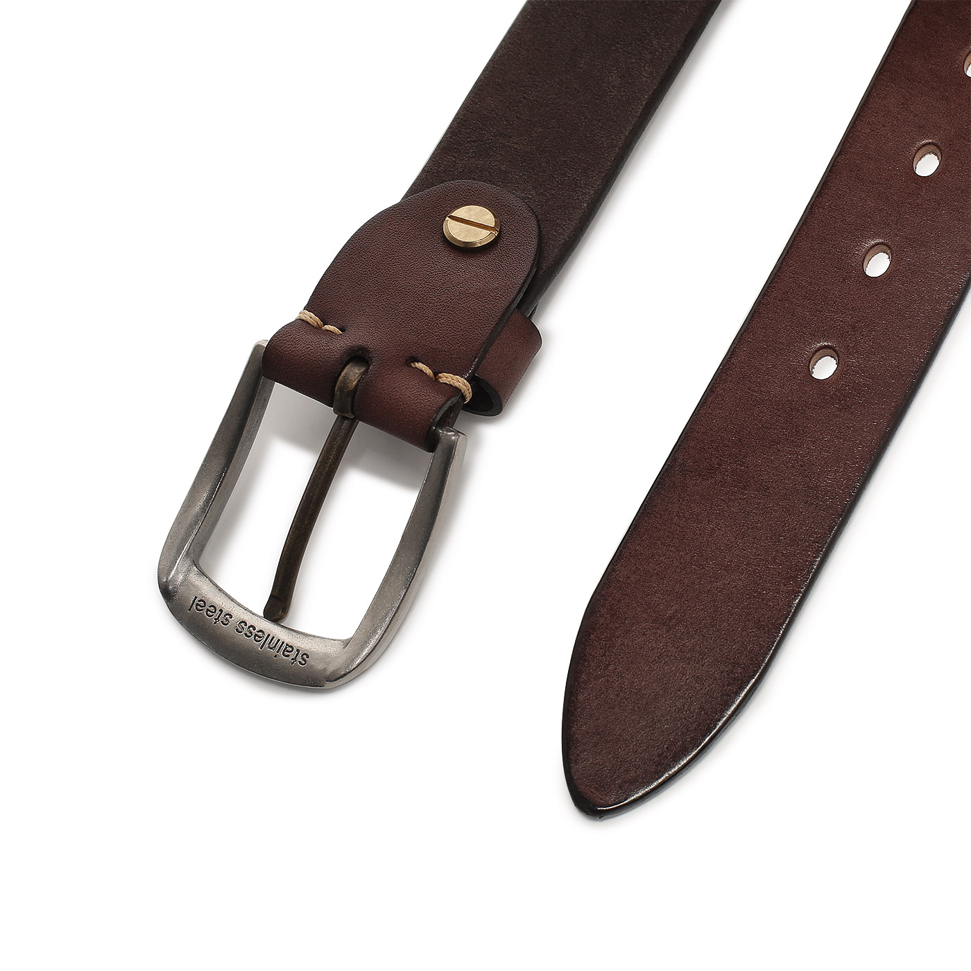 Ремень из гладкой кожи Dr. Koffer 