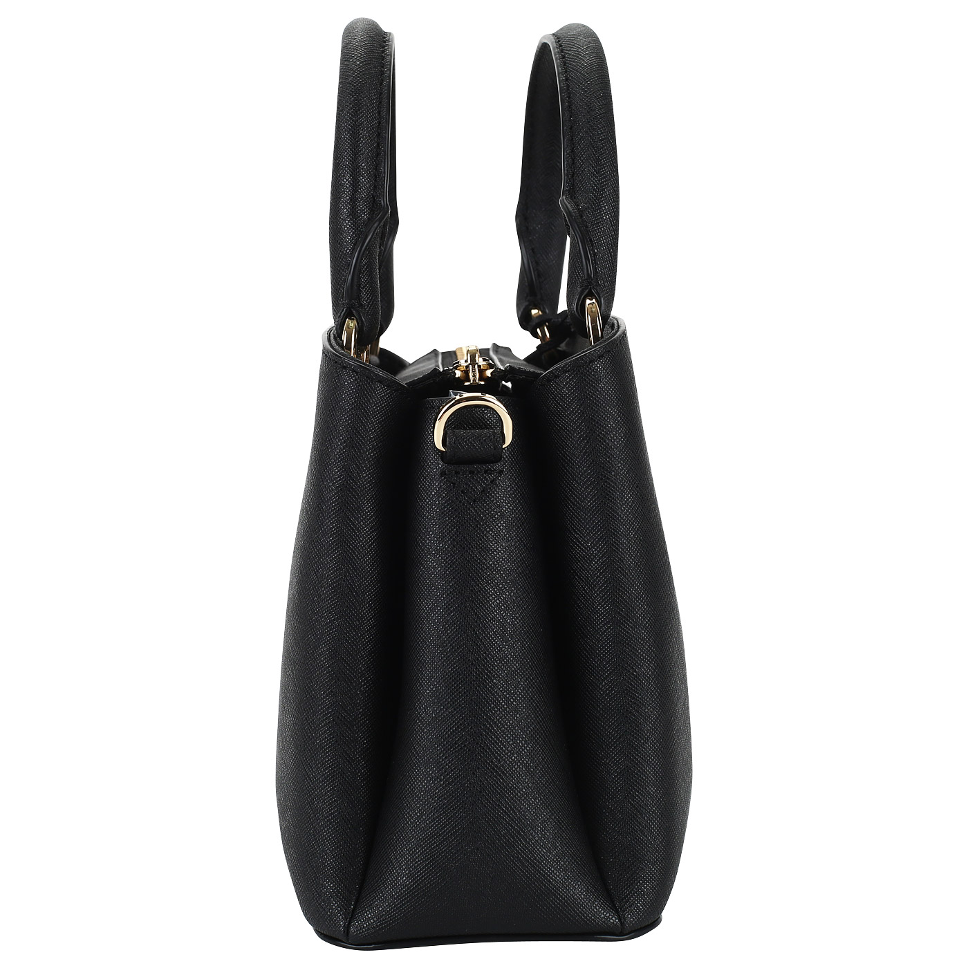 Черная сумочка из сафьяна DKNY Paige