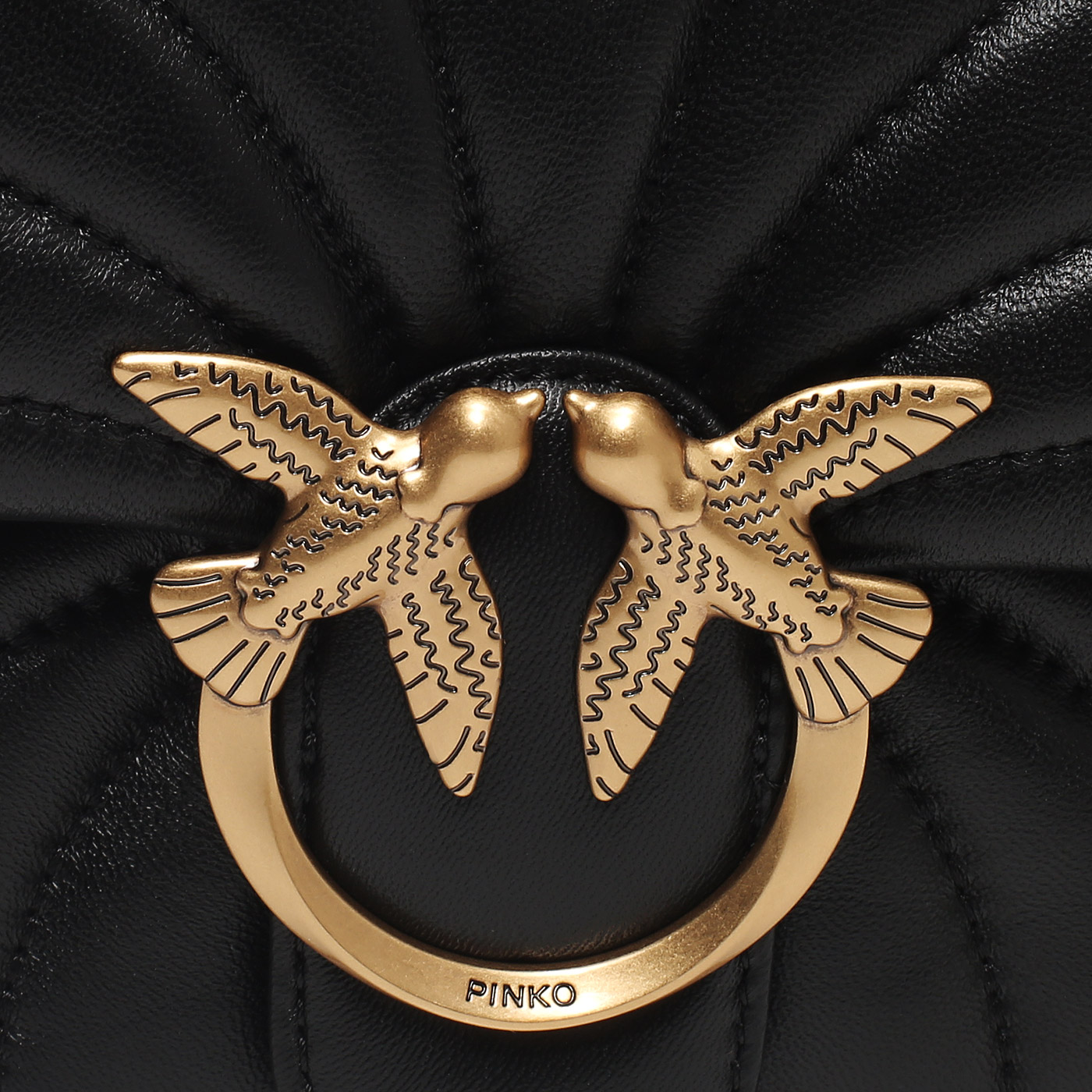 Сумка через плечо с цепочкой Pinko Love Puff