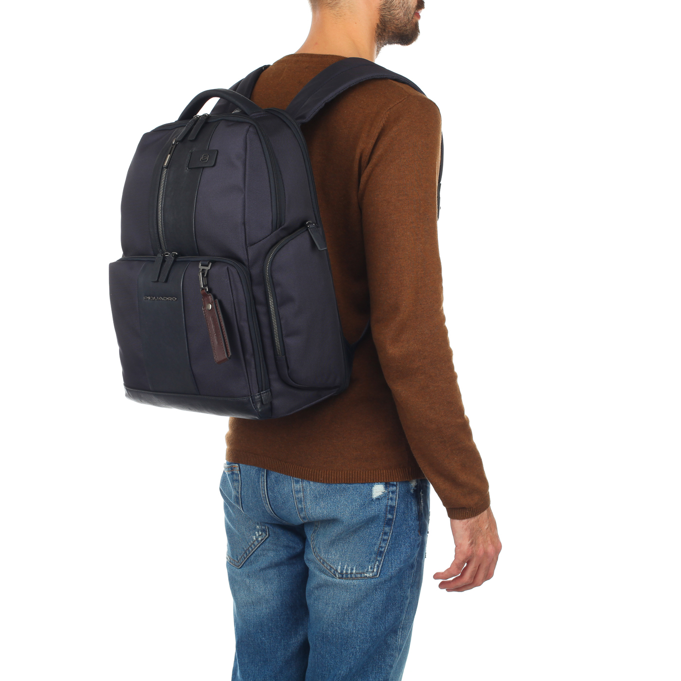 Комбинированный мужской рюкзак Piquadro Brief