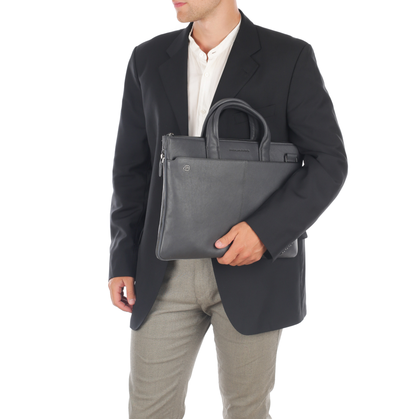 Сумка для ноутбука и документов Piquadro Black square