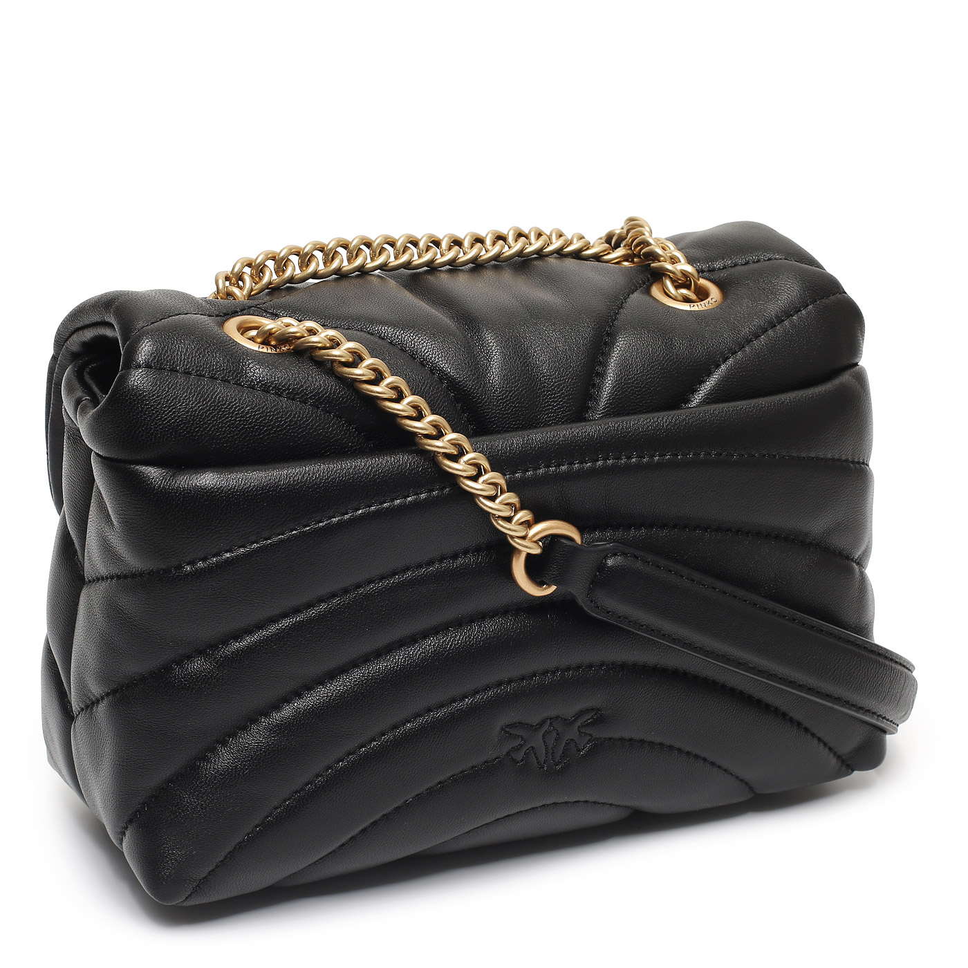 Сумка через плечо с цепочкой Pinko Love Puff