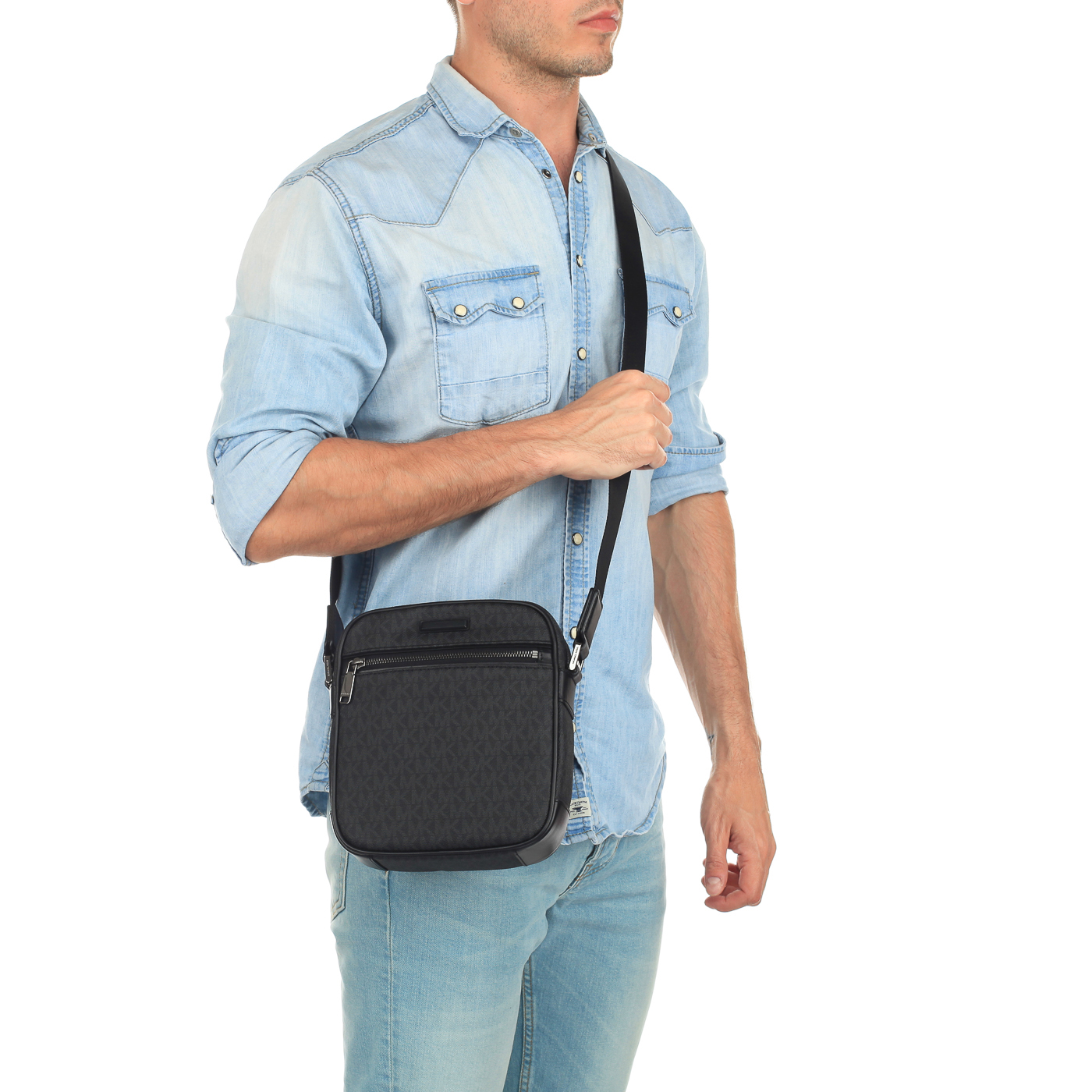 Мужская сумка-планшет с плечевым ремнем Michael Kors Men Jet Set Mens