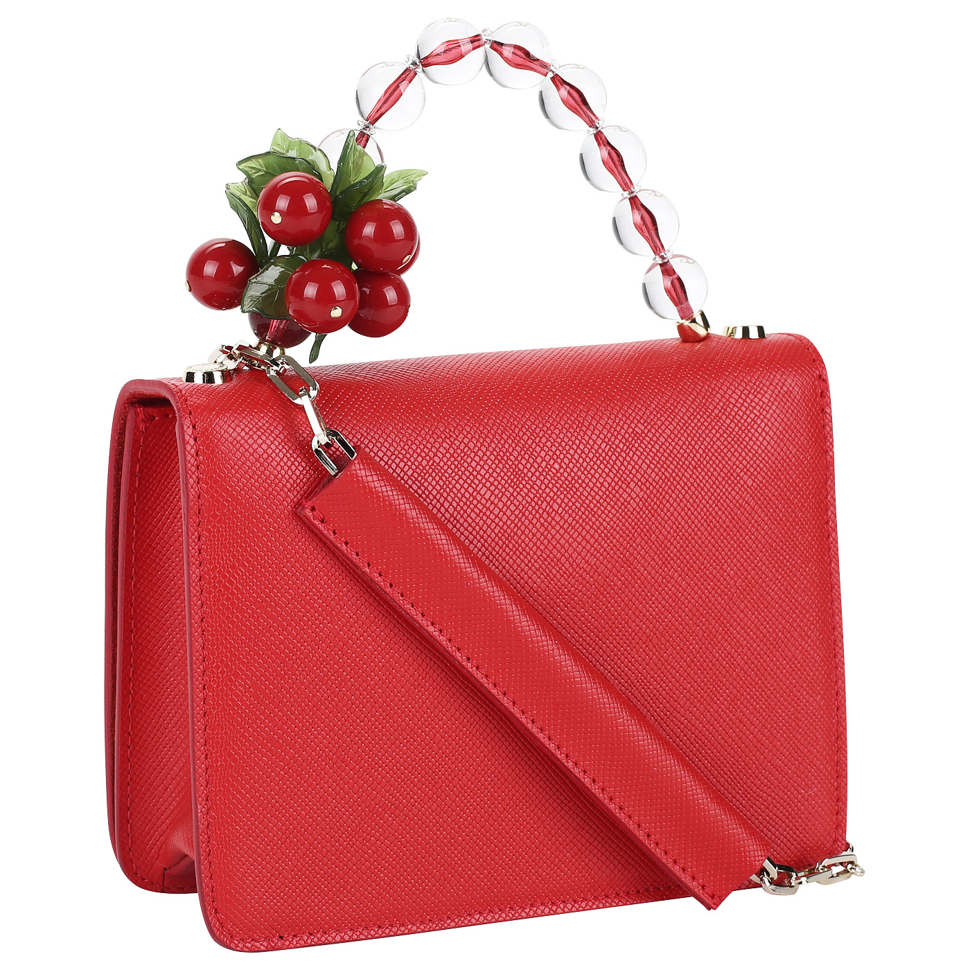 Женская сумочка из красной кожи Roberta Gandolfi Cappuccetto rosso