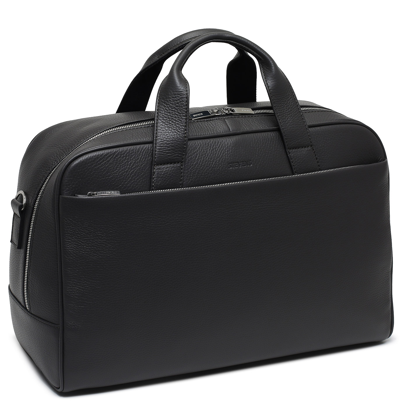 Кожаная дорожная сумка с плечевым ремнем Stevens 