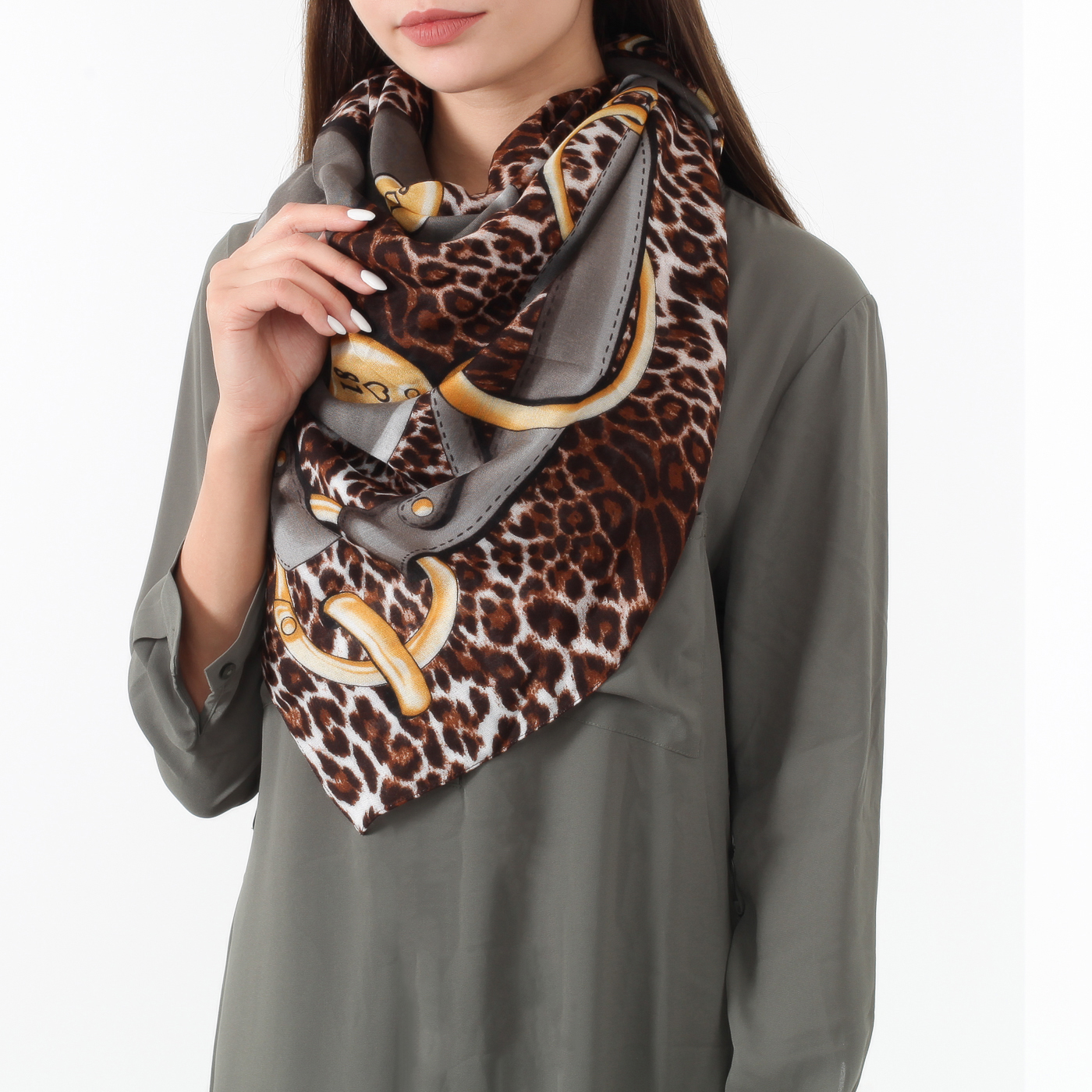 Леопардовый платок Guess Leanne