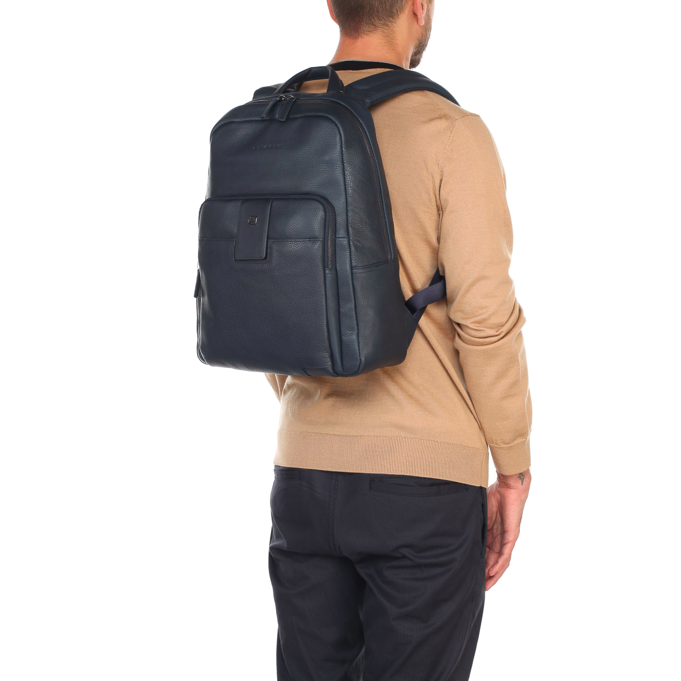 Мужской кожаный рюкзак с отделением для ноутбука Piquadro Ili