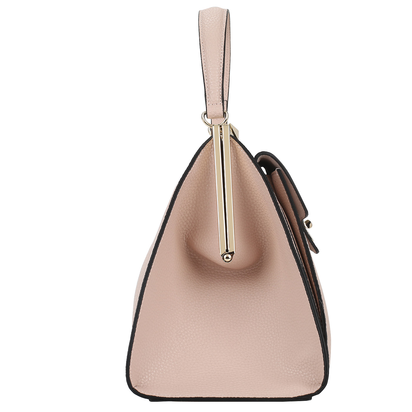 Светло-розовая кожаная сумка Cromia Mina